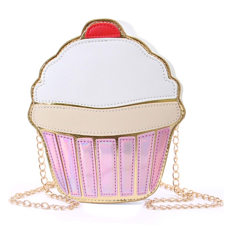 SUKUTU Girls Cupcake Popcorn Egg Fruits Milk Box PU Crossbody Handbag Women Small Purse and Cell Phone Shoulder Bag - Image 1